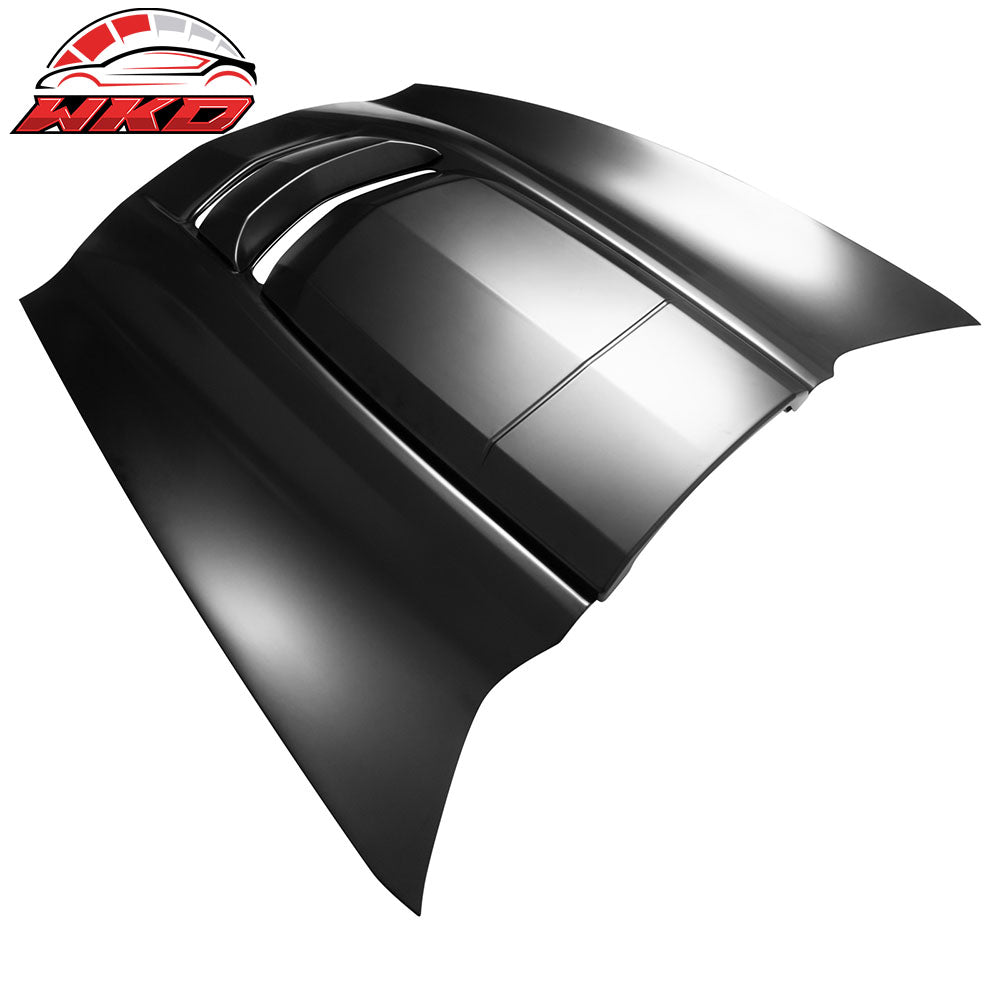 Fits 14-19 Chevy Corvette C7 ZR1 Style Cowl Vented Extractor Front Bumper Hood