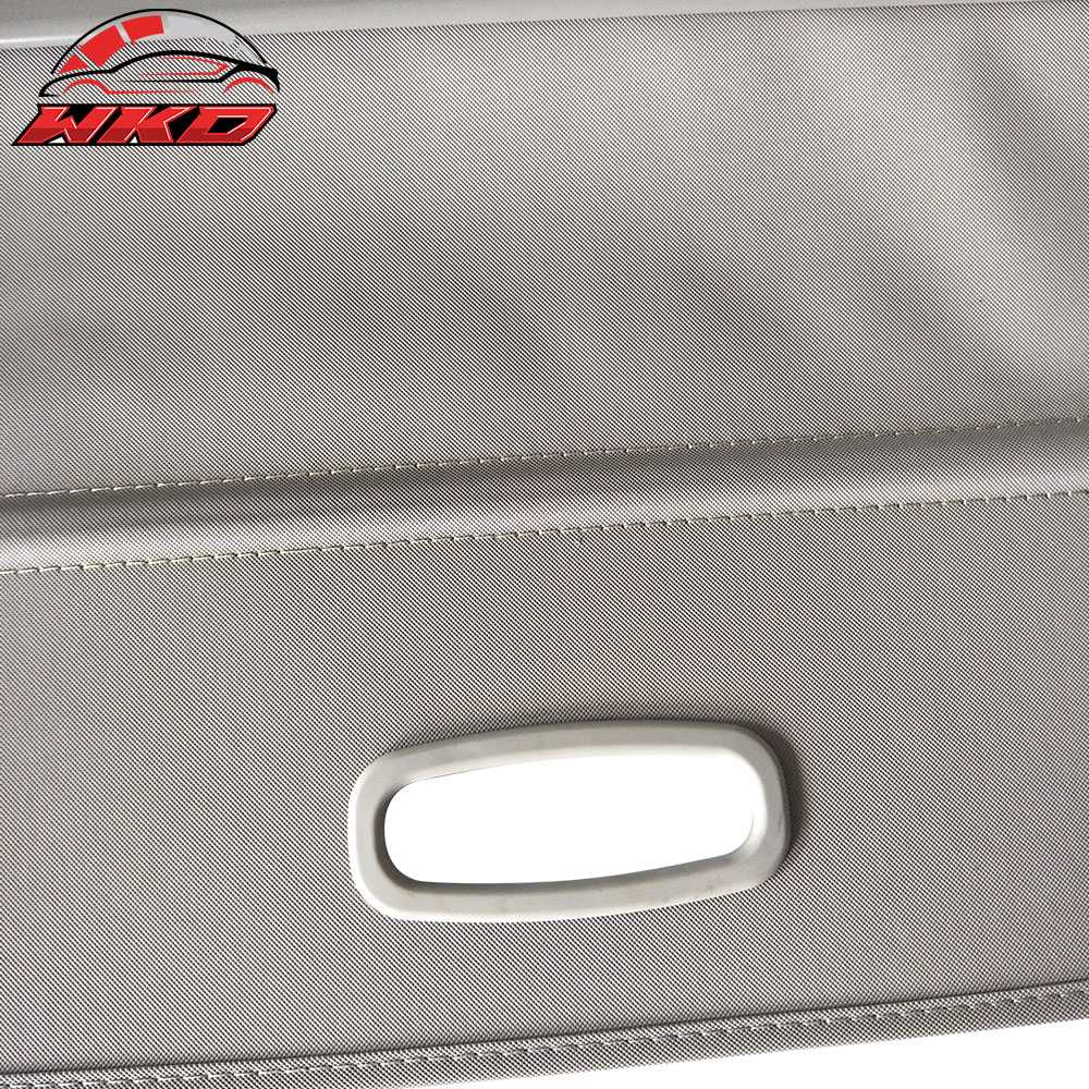 Fits 19-23 Hyundai Santa Fe Retractable Rear Trunk Cargo Cover Shield Shade Grey