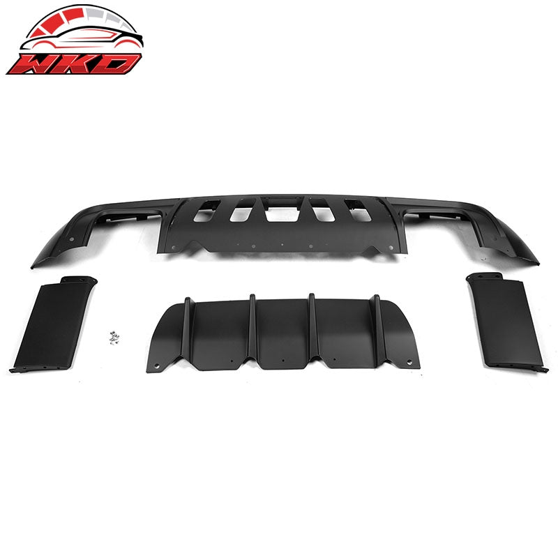Fits 08-14 Challenger Front Rear Bumper (2015+ SRT Hellcat Style) + V1 Diffuser