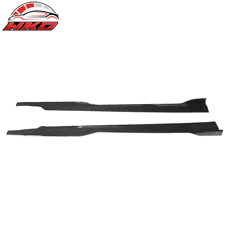 Fits 12-23 Dodge Charger SRT Side Skirts Extension Rocker Panel PP - Gloss Black