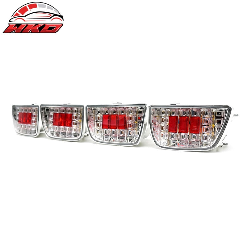Fits 10-13 Chevrolet Camaro Left Right Tail Lights Rear Brake Lamps Clear Lens