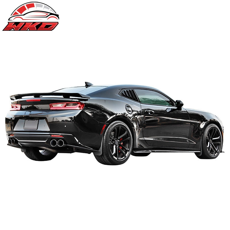 Fits 16-24 Chevy Camaro GT Style Quarter Window Louvers Scoops 2Pc Matte Black