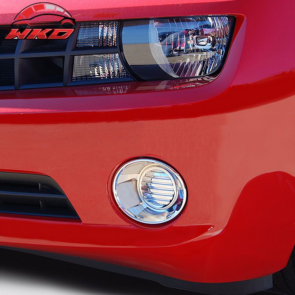 Wholesale 10-13 Chevrolet Camaro 2PCS Front Bumper Fog Light Lamp Cover Trim Chrome