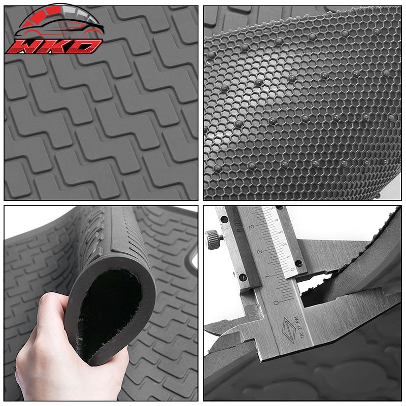 Fits 18-24 Chevrolet Equinox OE Style Floor Mats All Weather Carpets Latex Gray