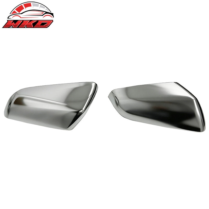 Fits 18-23 Chevrolet Equinox/GMC Terrain Rear Side View Mirror Covers Chrome ABS