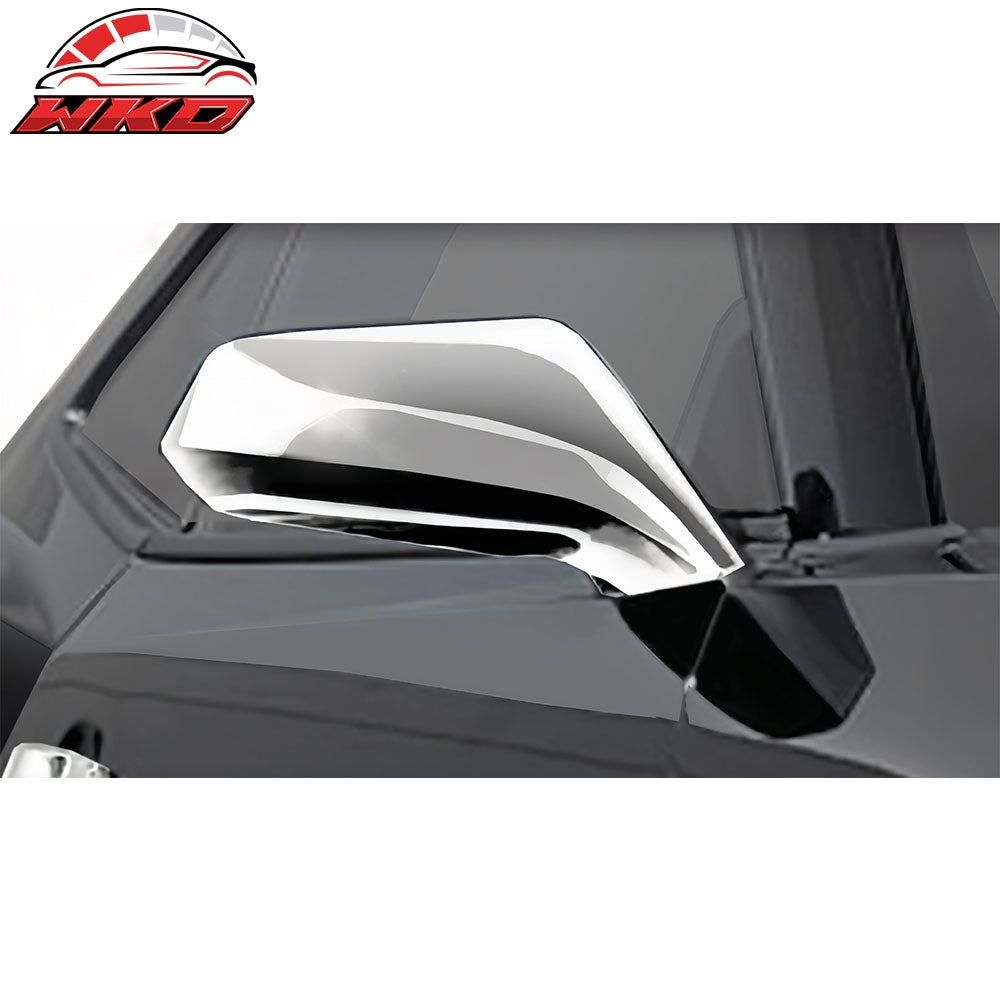Fits 10-15 Chevrolet Camaro Side Rearview Mirror Cover Cap Replacement Chrome