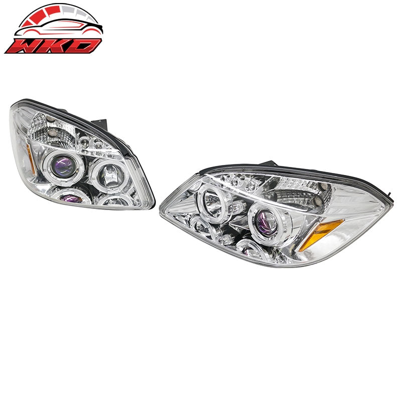 Fits 05-10 Chevy Cobalt 07-09 Pontiac G5 Projector Head Lights w/ Parking LED