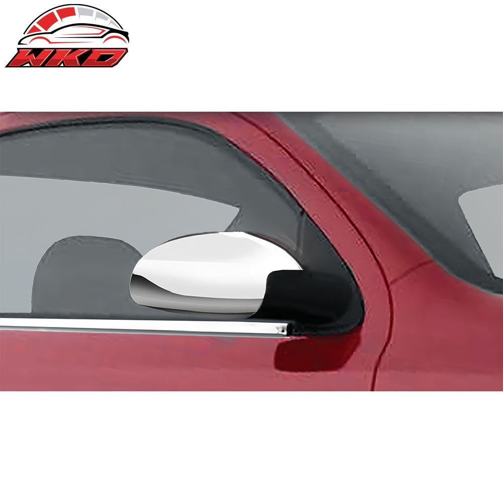 Fits 05-10 Chevy Cobalt G5 2PC Side Rearview Mirror Cover Cap Replacement Chrome