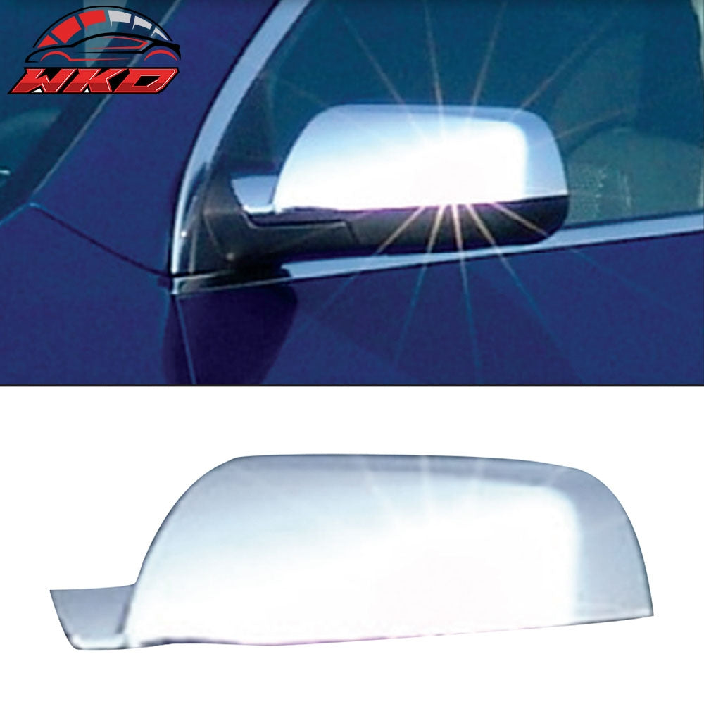 Fits 10-17 Chevy Equinox 2PCS Side Rearview Mirror Cover Cap Replacement Chrome