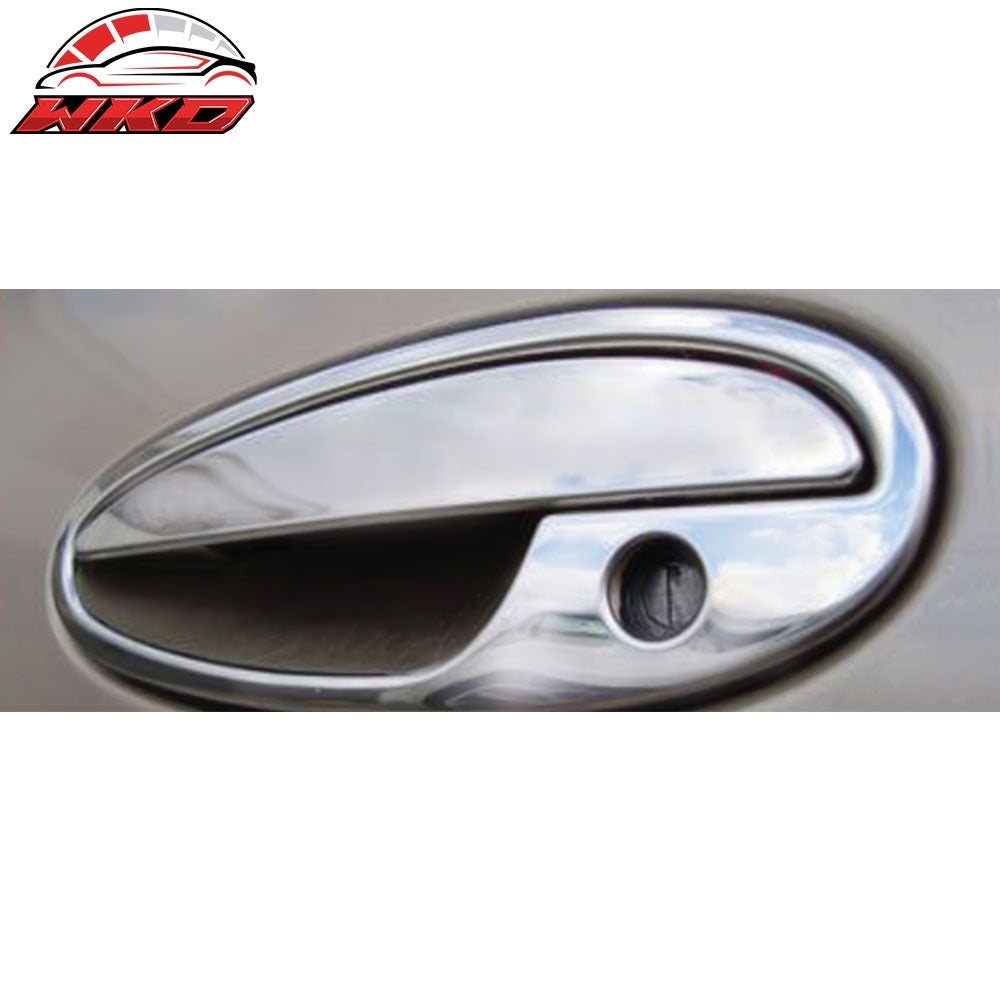 For 00-05 Chevy Impala Chrome ABS 8PC Outside Door Handle Covers Trim 2 Key Hole