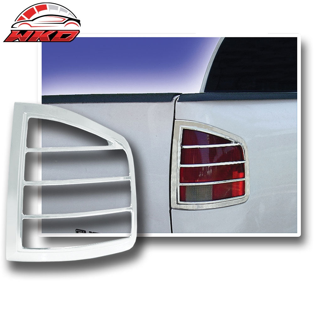 Fits 94-04 Chevrolet S10 2PCS Chrome Tail Light Lamp Bezel Frame Covers ABS
