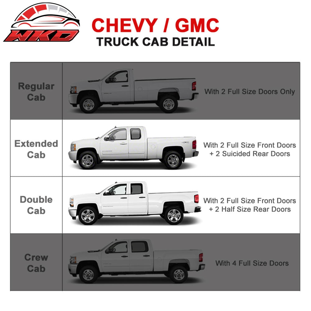 Fits 07-18 Chevy Silverado Gmc Sierra Ext Cab 3Inch S.S Side Step Running Boards