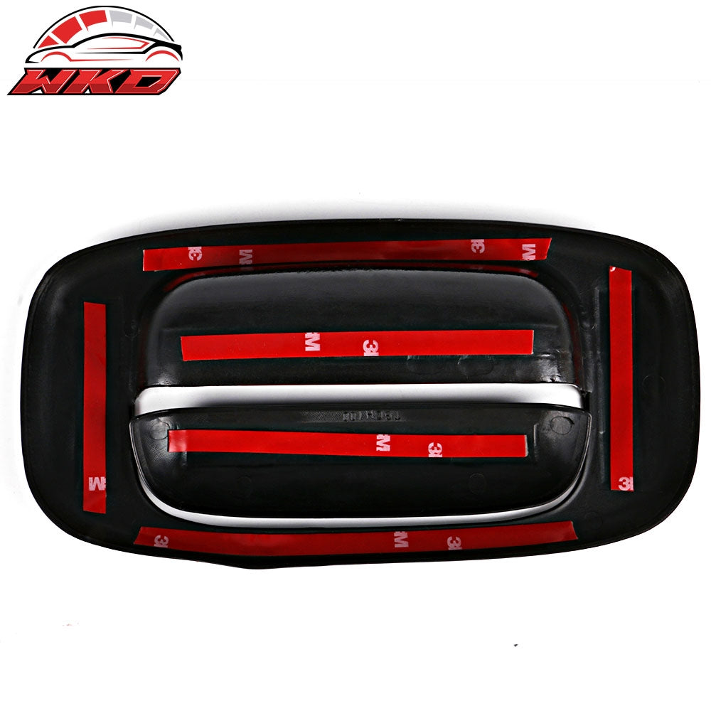 Fits 99-07 Silverado GMC Sierra Black Overlay Tail Gate Handle Cover No Keyhole