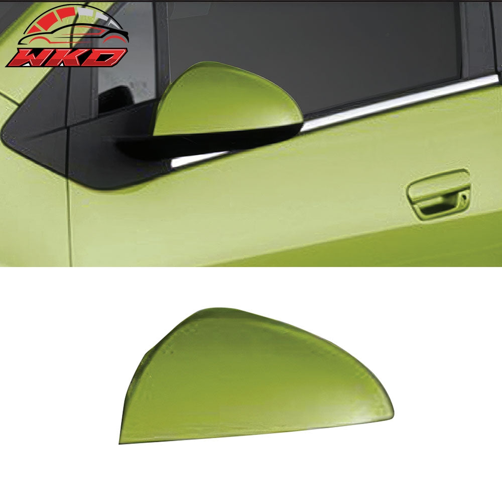 Fits 13-15 Chevy Spark Rear Side View Mirror Covers Caps Overlay Chrome ABS Pair