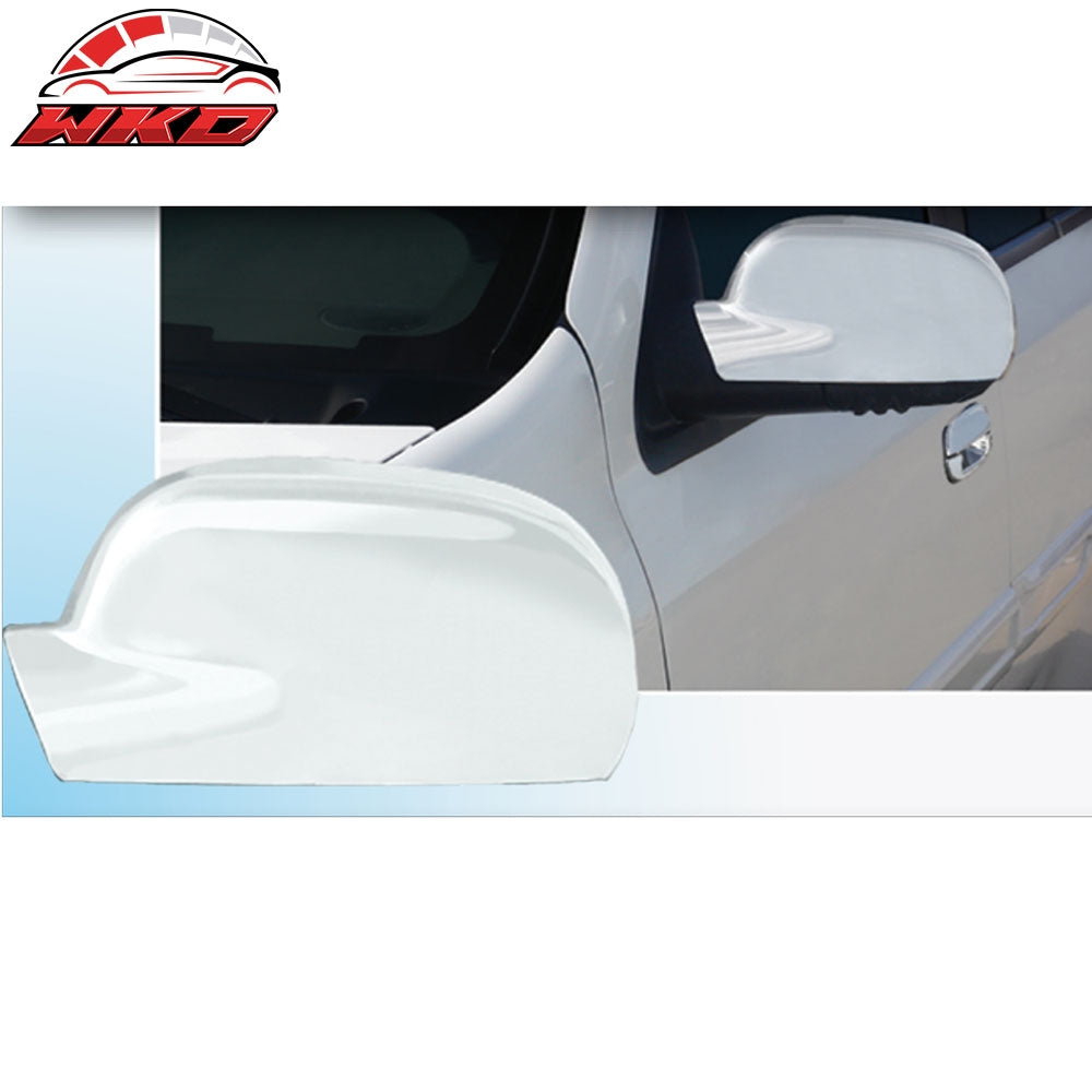 Fits 02-09 Chevy Trailblazer Side Rearview Mirror Cover Cap Replacement Chrome