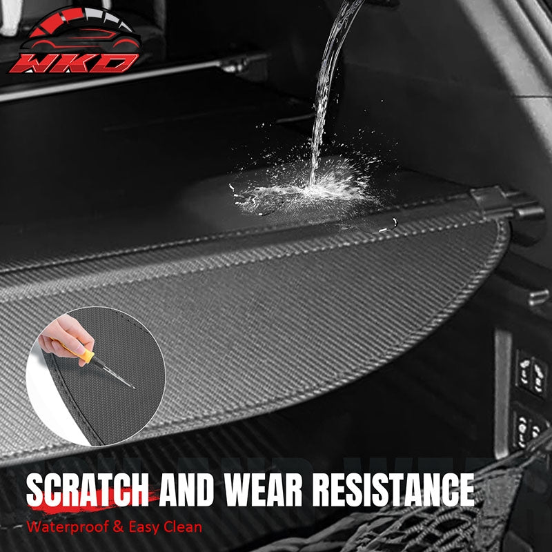 Fits 24-26 Chevy Traverse Acadia Buick Enclave Cargo Cover Carbon Fiber Texture