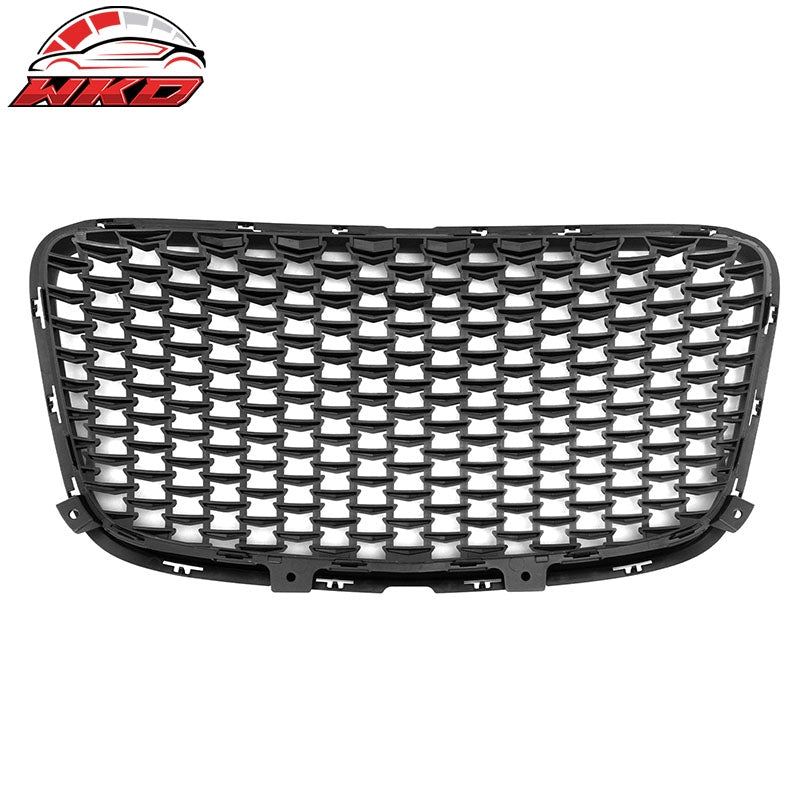 Fits 15-23 Chrysler 300 300S Sport Style Front Mesh Upper Grille ABS Matte Black