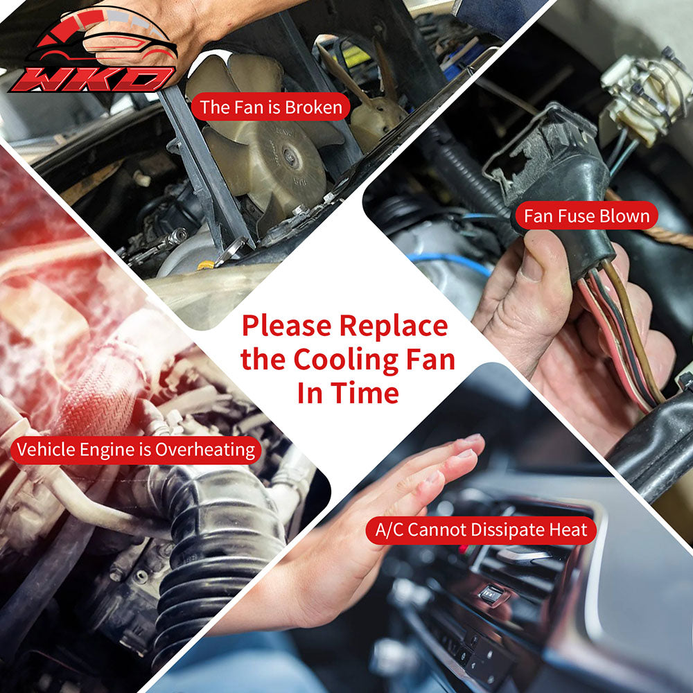 Fits 06-10 Mazda 5 2.3L W/ PWM OE Style Electric Radiator Cooling Fan Assembly