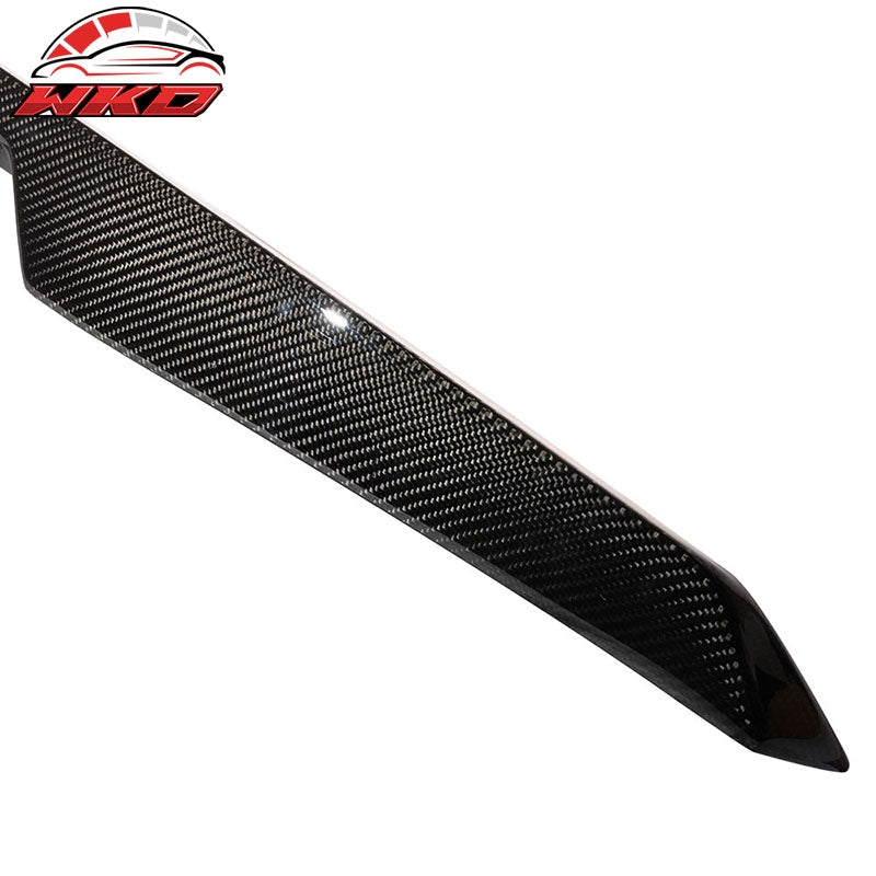Fits 14-19 Chevrolet Corvette C7 Rear Trunk Spoiler Wing Lip Matte Carbon Fiber