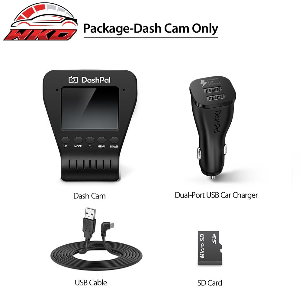 DashPal 1080P 170∼ DVR Vehicle Camera Video Recorder Dash Cam HDR