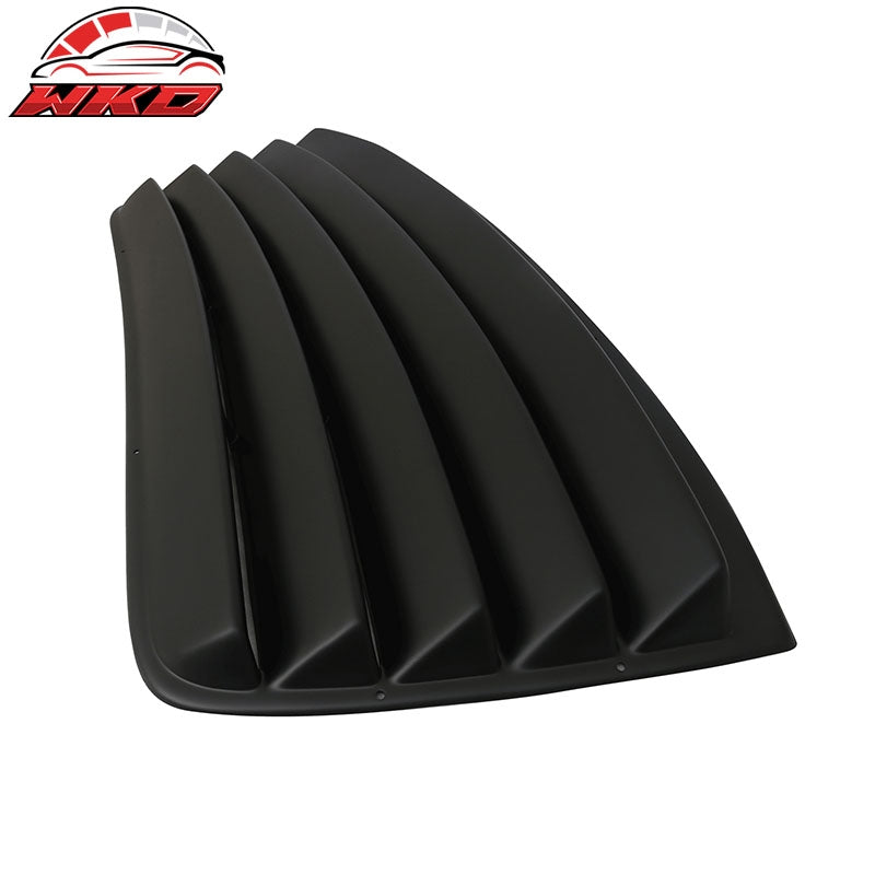 Fits 08-23 Dodge Challenger Rear Window Louver Sun Shade PU Unpainted Black