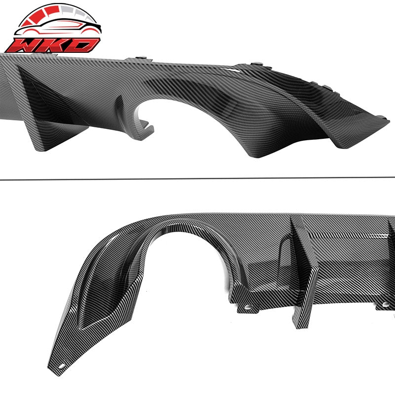 Fits 15-23 Dodge Charger Base SXT Rear Diffuser Splitter Carbon Fiber Print PP