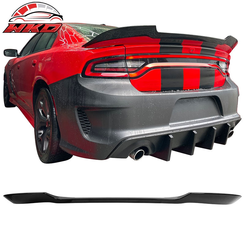 For 15-23 Dodge Charger w/ Hellcat Spoiler Add On Upon Style Gloss Trunk Spoiler