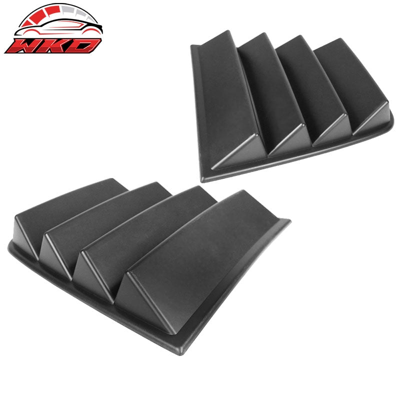 Fits 11-23 Dodge Charger V1 Style Side Window Scoop Louver Cover Matte Black PP
