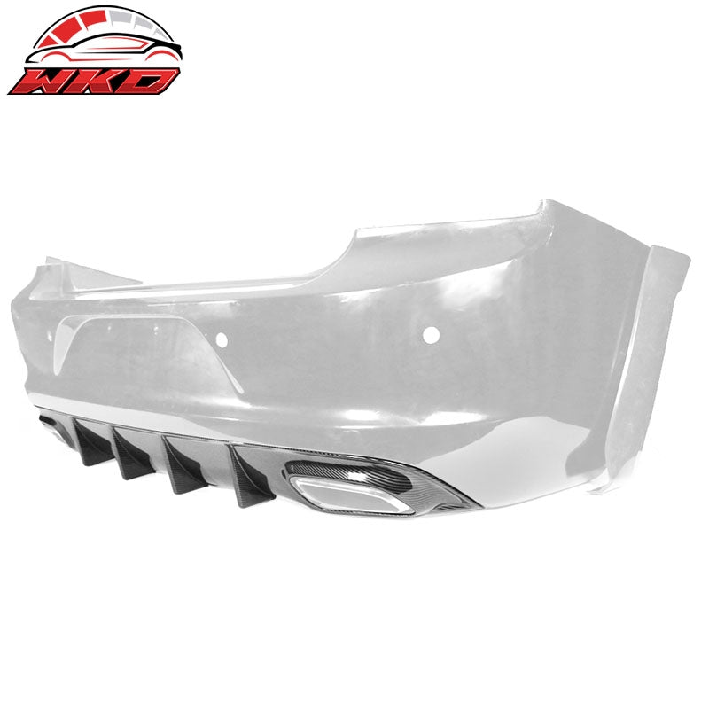 Fits 15-23 Dodge Charger V2 Style Rear Diffuser Bumper Lip Carbon Fiber Print PP