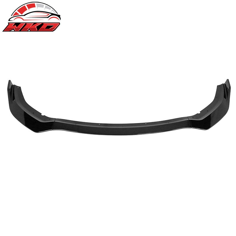Fits 20-23 Dodge Charger Widebody IKON V1 3PCS Front Bumper Lip ABS Gloss Black