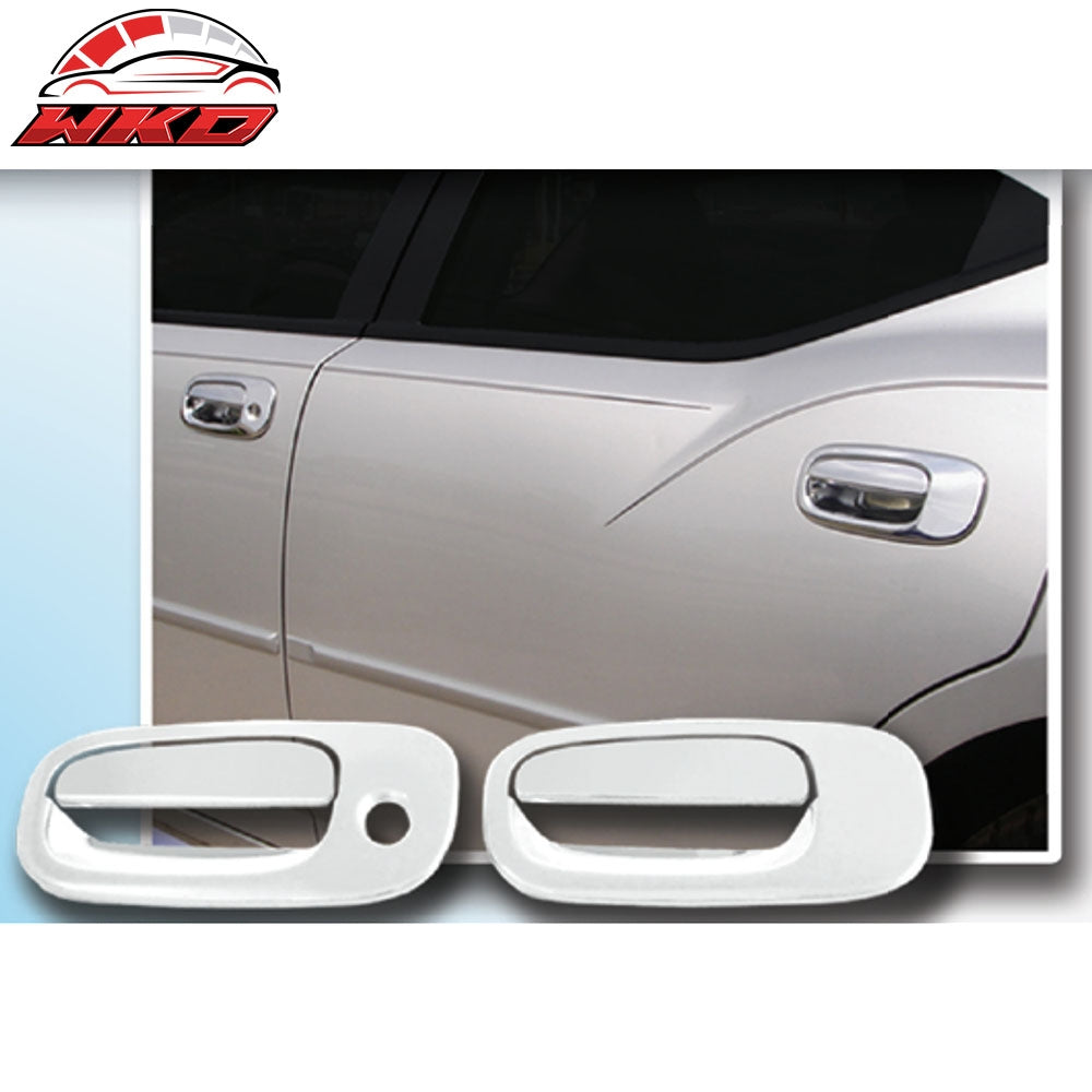 Fits 06-10 Dodge Charger 4PCS Front Rear Door Handle Cover W/1-Keyhole Chrome