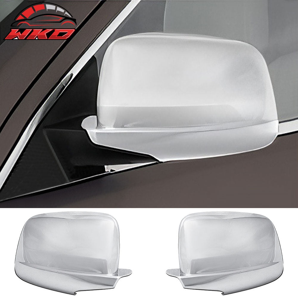 Fits 11-22 Dodge Durango 2PC Rear View Side Mirror Covers Replacement ABS Chrome