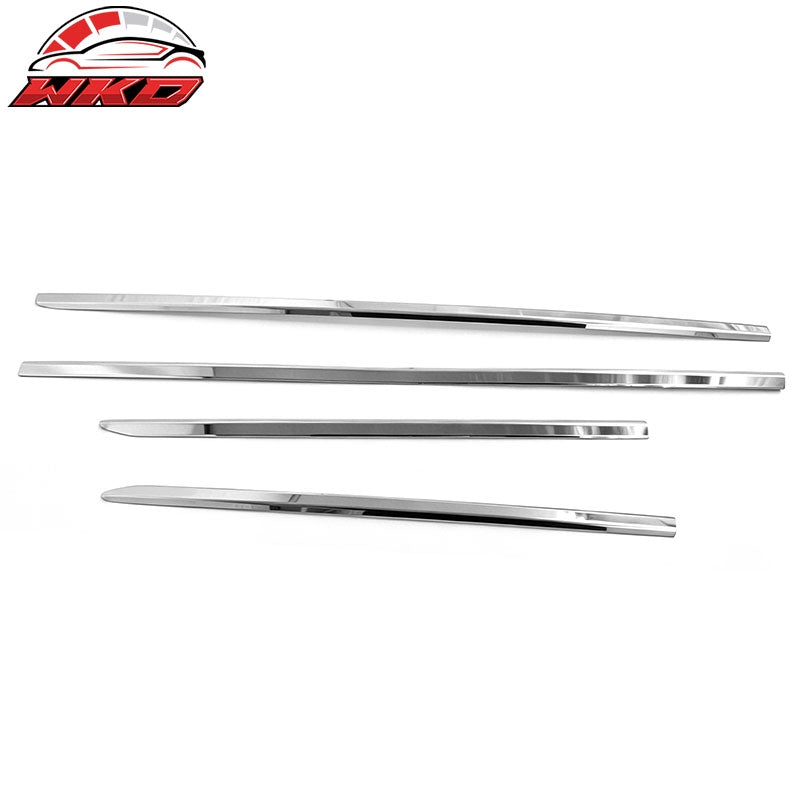 Fits 09-21 Dodge Ram 1500 2500 3500 Quad Cab Window Belt Molding Trim 4PCS Set