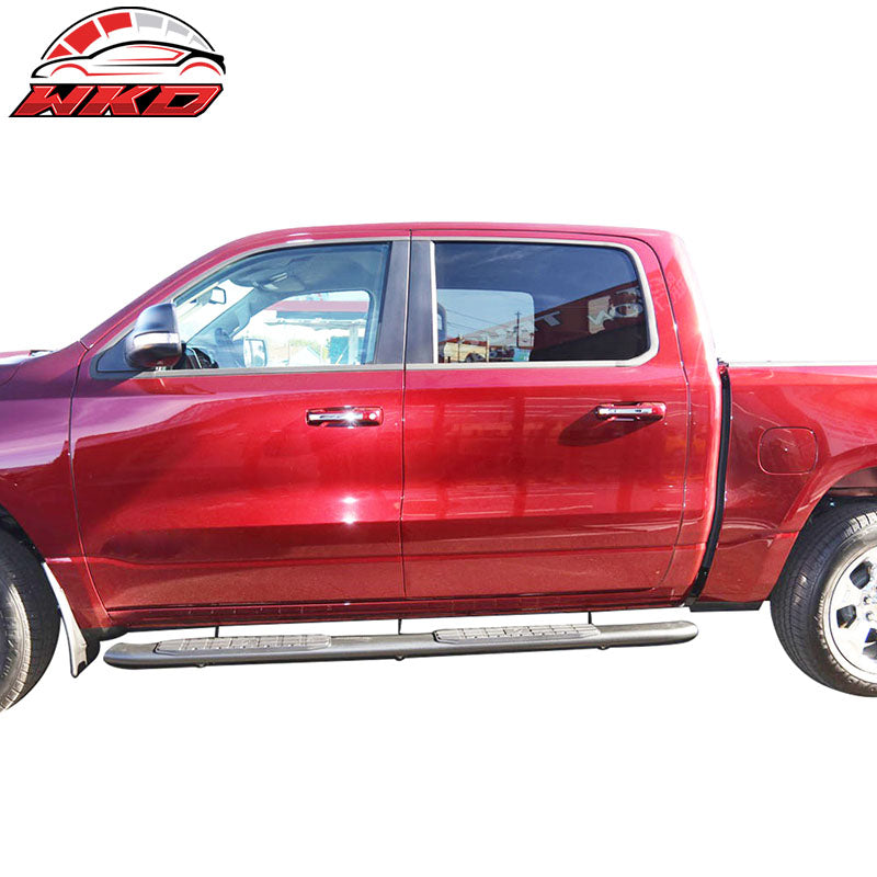 Fits 19-25 Dodge Ram 1500 New Body Quad Cab Running Board Side Step Bar 4" LH RH