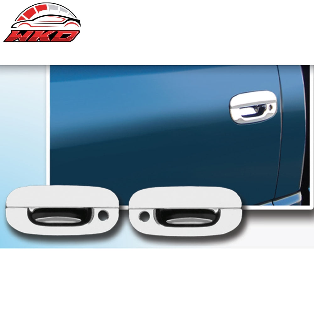 Fits 94-01 Dodge Ram 1500 2500 3500 2PC Front Rear Door Handle Cover W/2-Keyhole