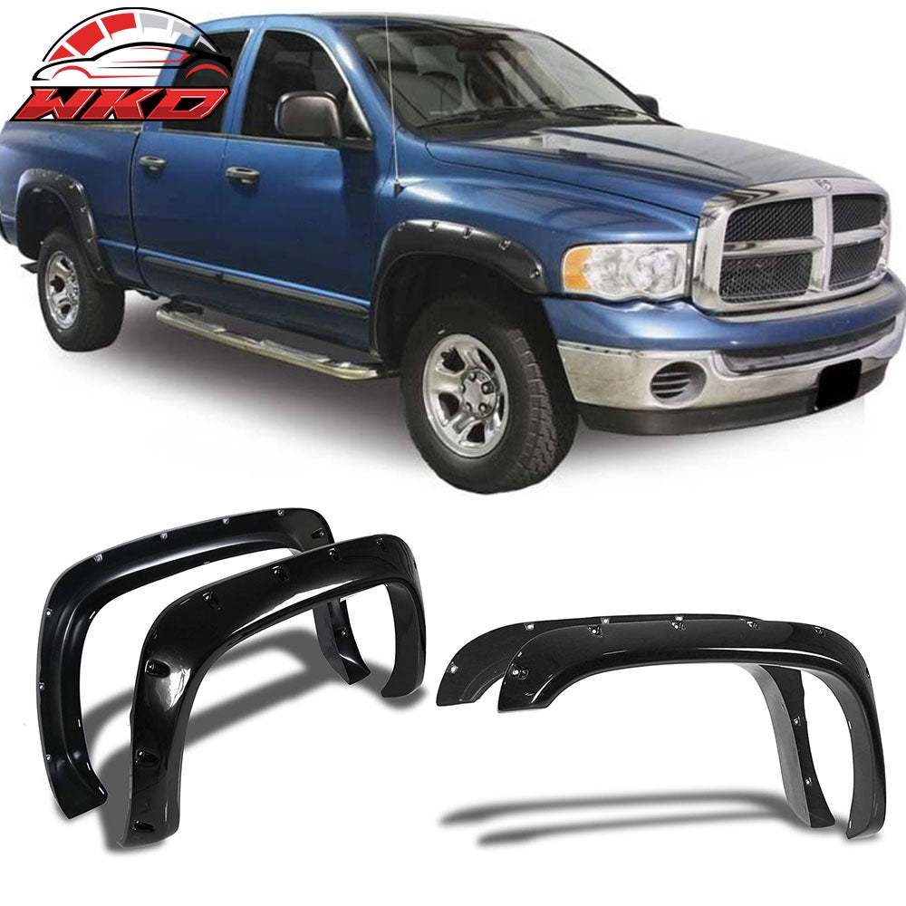 Fits 94-02 Dodge RAM 1500 2500 Pocket Style Fender Flares ABS