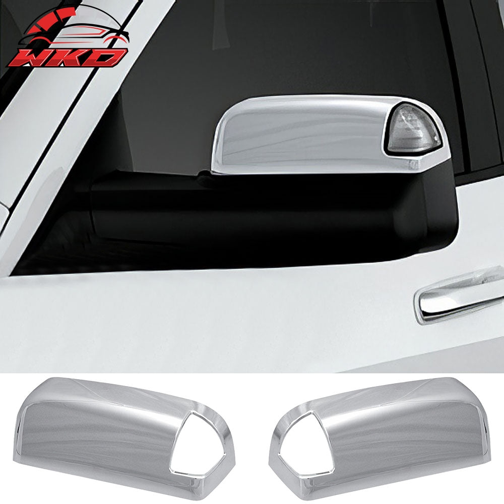 Fits 09-15 Dodge Ram 1500 2500 2PC Side Mirror Cover W/Turn Signal Light Cut Out