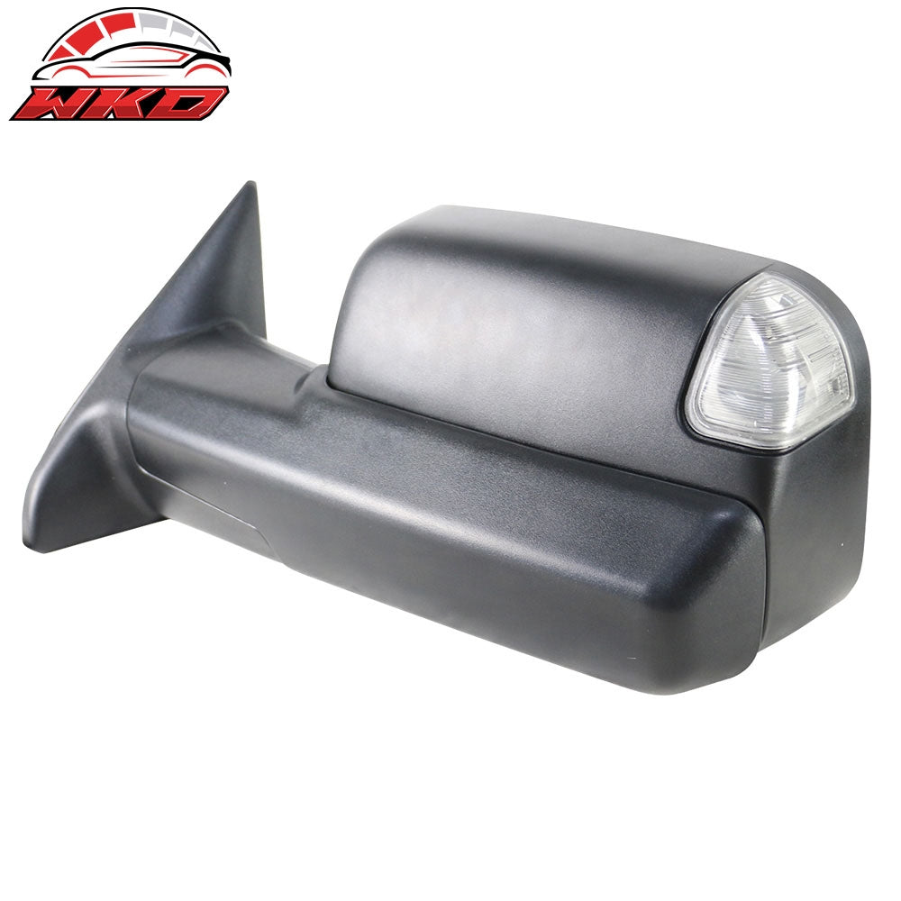 Fits 09-12 Dodge Ram 1500 2500 3500 2PCS Full Side Mirror Covers W/Signal Lights