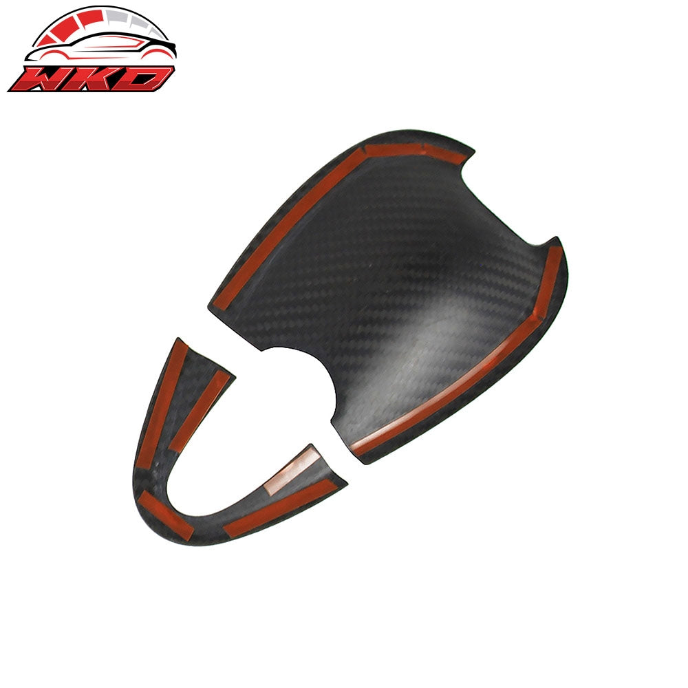 Fits 16-26 Mazda MX-5 Miata Carbon Fiber Exterior Outside Door Bowl Cover Trim