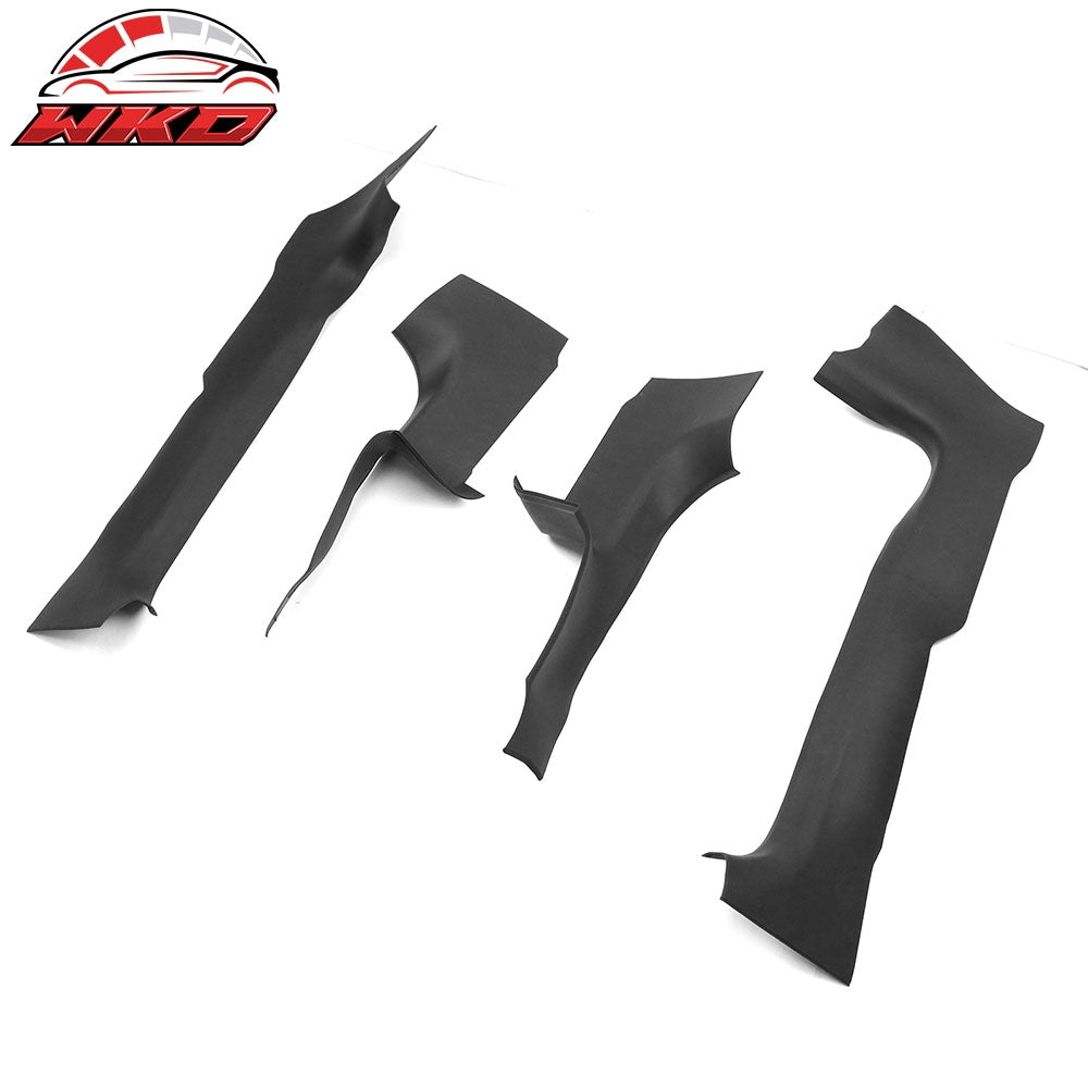 Fits 2024 Tesla Model 3 8PCS Door Sill Protector+Seat Kick Panel+Anti-Kick Cover