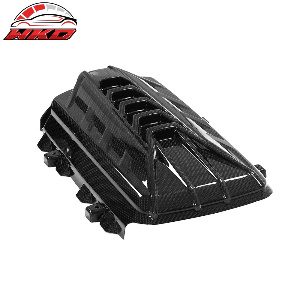 Dry Carbon Fiber Fits 20-25 Chevy Corvette C8 6.2L LT2 Engine Cover Gloss Black