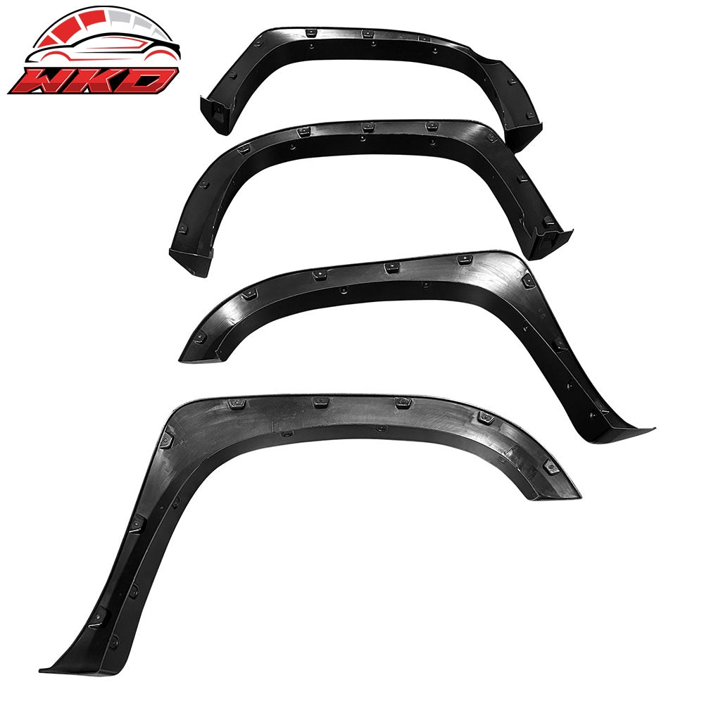 For 14-21 Toyota Tundra Bolt Style Fender Flares Wheel Arch Extension Smooth ABS