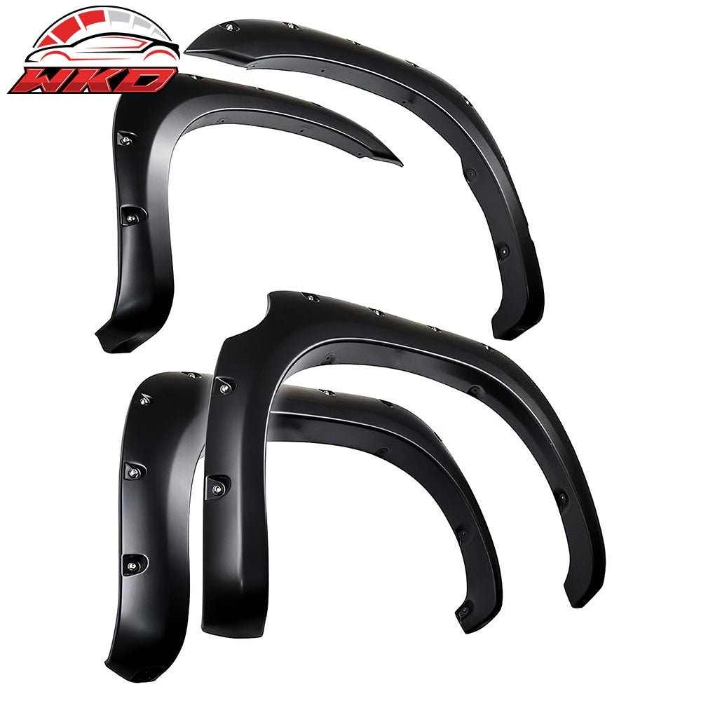 Fits 07-13 Toyota Tundra Short Bed Pocket Rivet Bolt Style Wheel Fender Flares