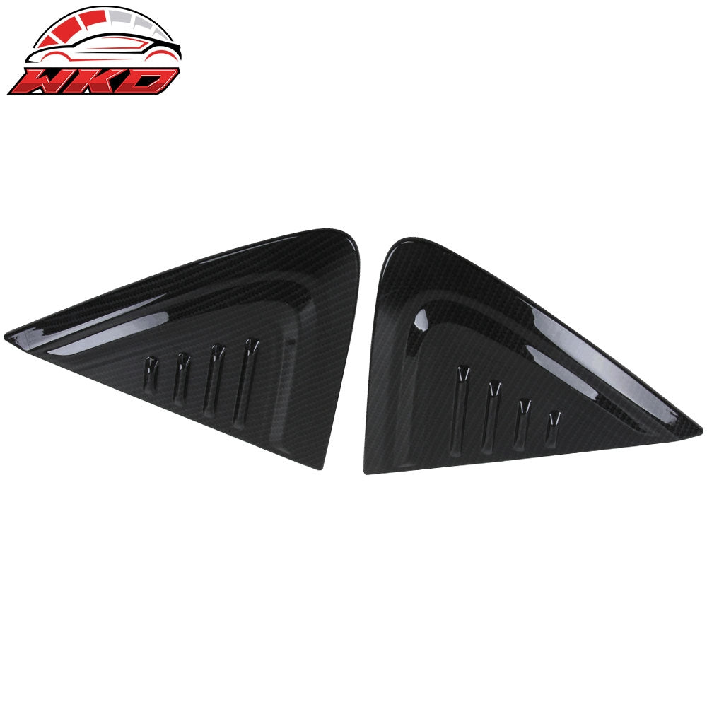 Fits 17-18 Toyota CHR C-HR Side Air Vent Fender Cover Trims Carbon Fiber Print