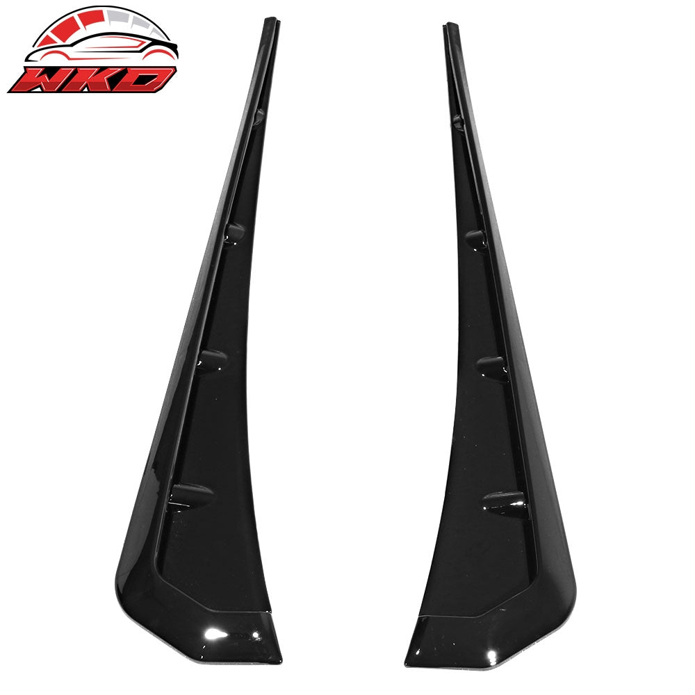 Fits 16-20 Honda Civic 10th Gen Front Fender Side Vent Cover Gloss Black ABS