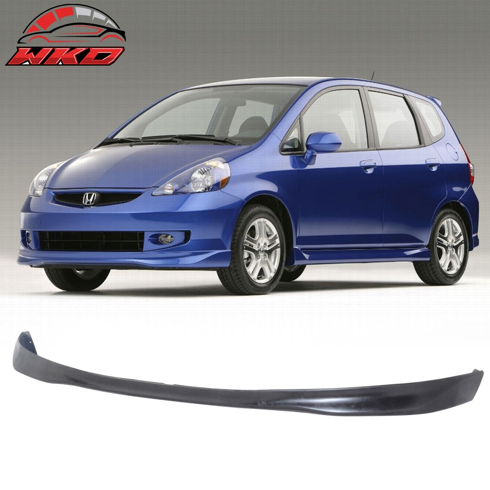 T-R Style Front Bumper Lip Spoiler For 07-08 Honda Fit Hatchback 4Dr PU