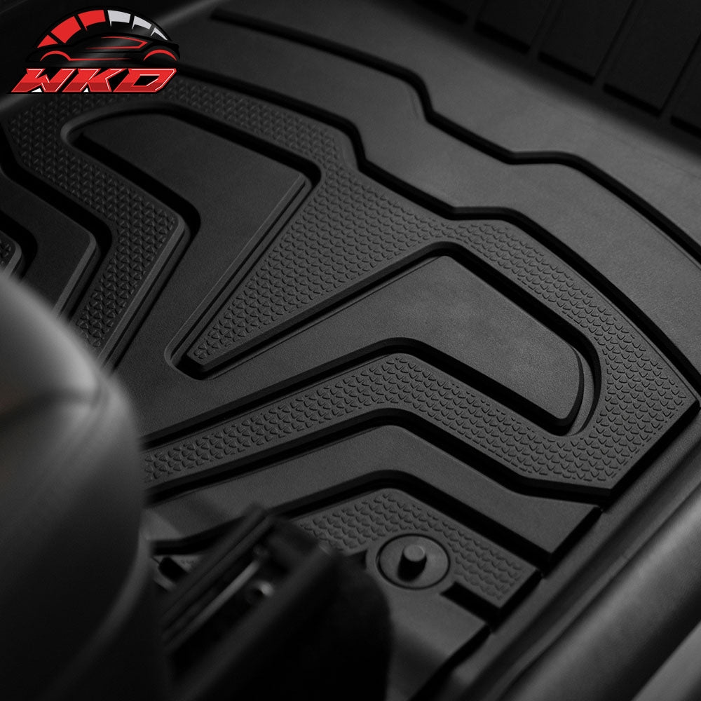 Fits 20-24 Tesla Model Y Floor Mats + Trunk Mat 3D TPE Carpets Cargo Liner Guard