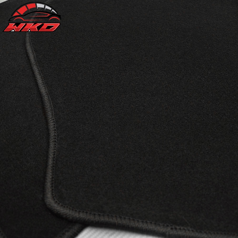 Fits 16-24 Chevy Camaro Floor Mats Front Black Carpets 2PCS Set - Nylon