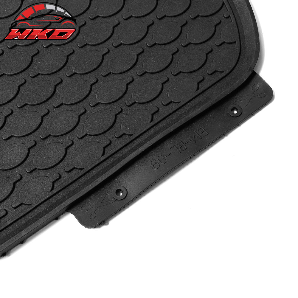 Fits 12-18 F30 3-Series/15-18 F80 M3 Heavy Duty Black Latex Floor Mats FOR (BMW)