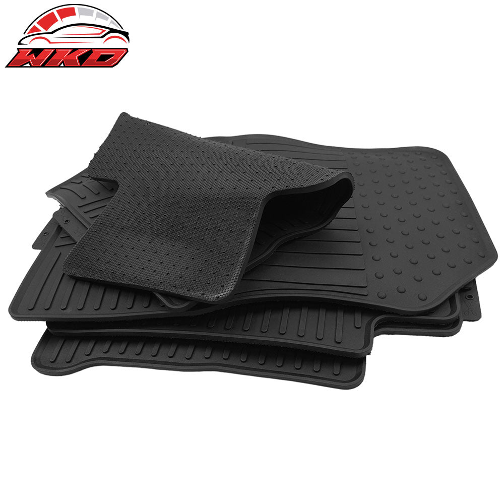 Fits 18-24 Nissan Kicks 5PC Heavy Duty Black Latex Floor Mats All Weather Carpet